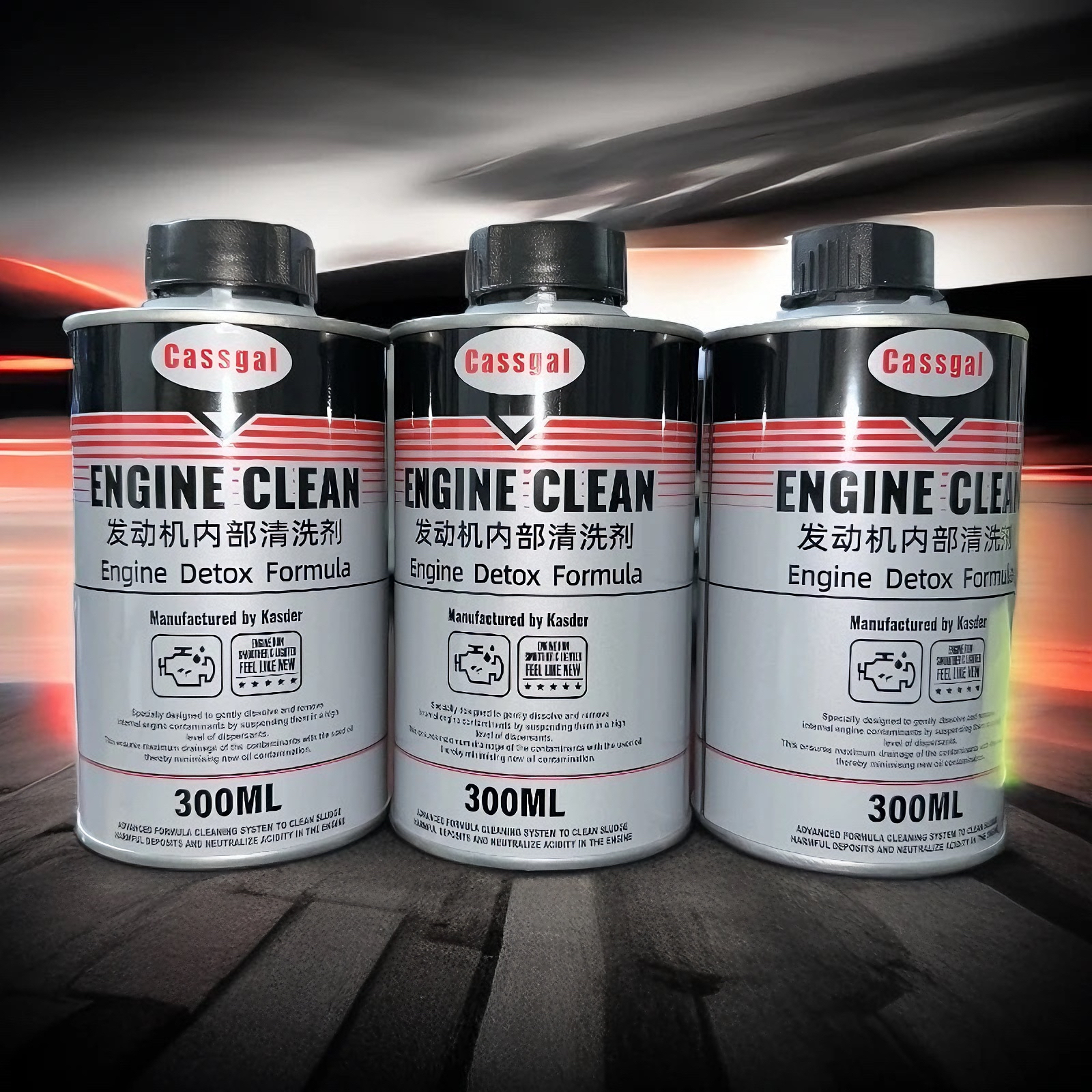 Cassgal柴汽通用 发动机内部清洗剂三瓶
