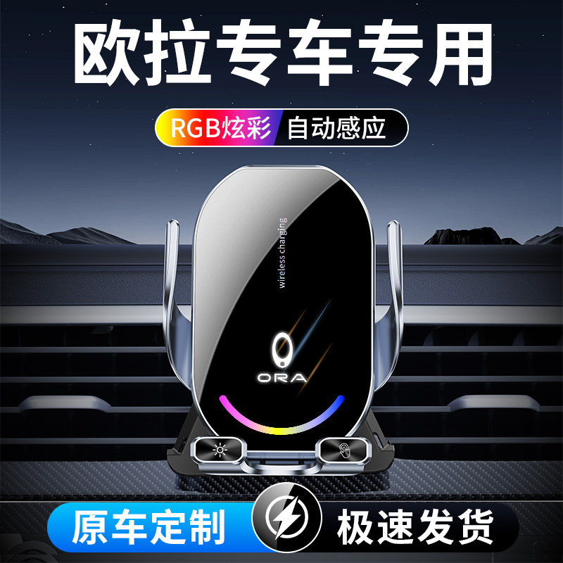 45号 欧拉专用车载手机支架白猫/黑猫/芭蕾猫/讴歌/CDX改装IQ