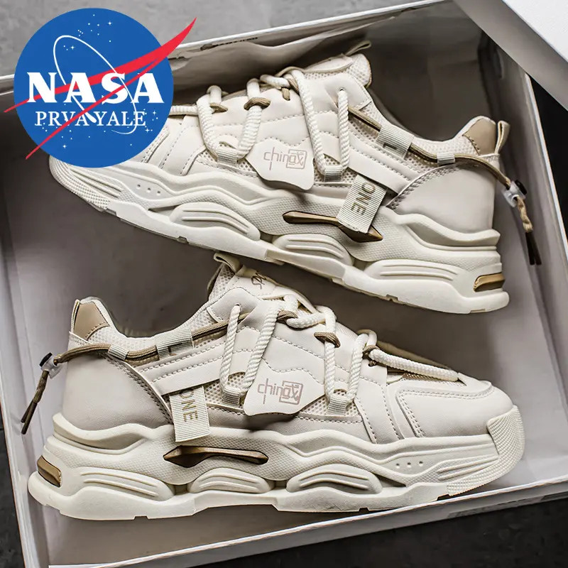 NASA联名国潮休闲老爹鞋男款港风鞋子男款爆款新款面包面包鞋板鞋