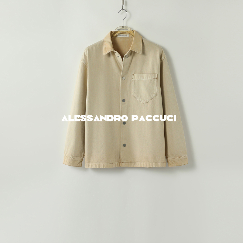 AP洛哥43060HC【古朴渐染】棉做旧经典版休闲极简牛仔衬衫2024秋