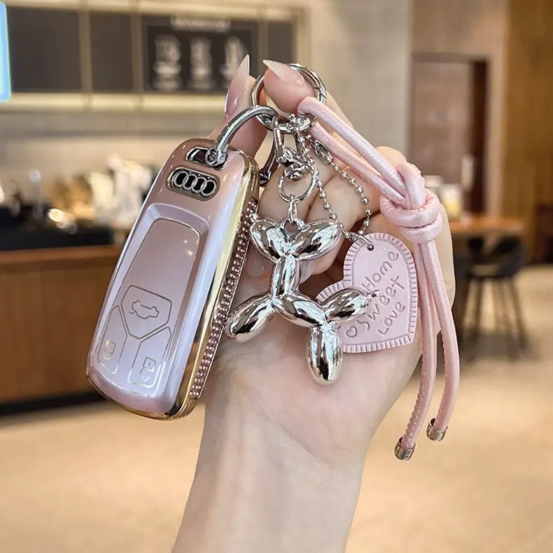 适用于25款奥迪a6l钥匙套q3/q5l/a4l/a3/a6/a7l/a4/q7/a8/a5女扣