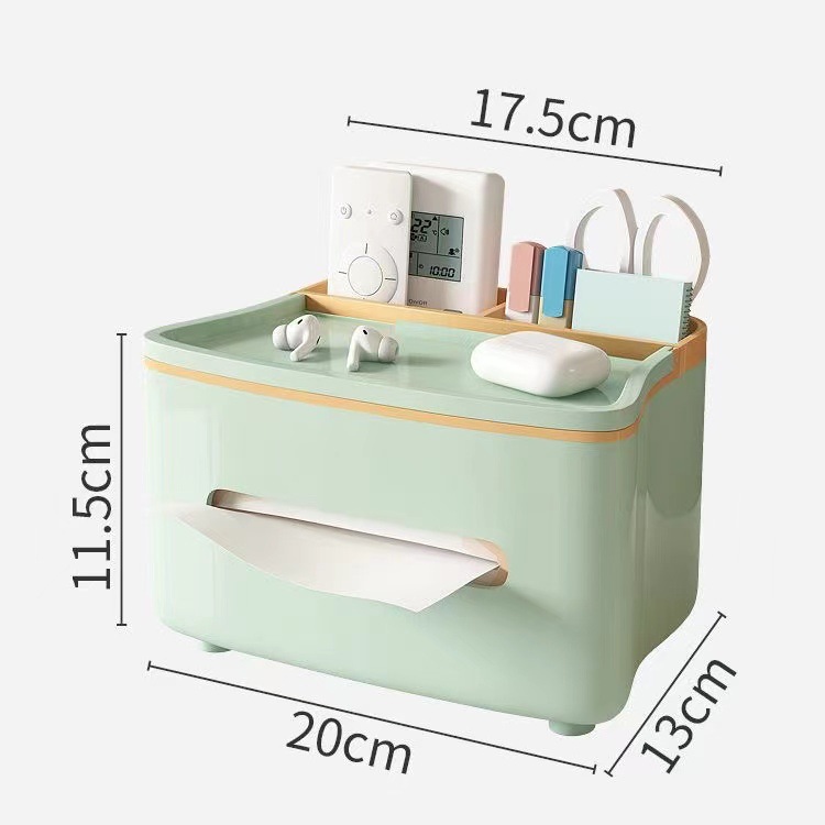 卧室纸巾盒客厅茶几遥控器抽纸盒壁挂洗脸巾收纳盒抽屉式