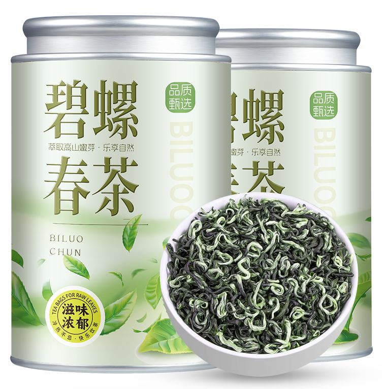 绿茶2025新茶浓香碧螺春茶叶头采高山炒青绿茶正宗明前嫩芽花果香