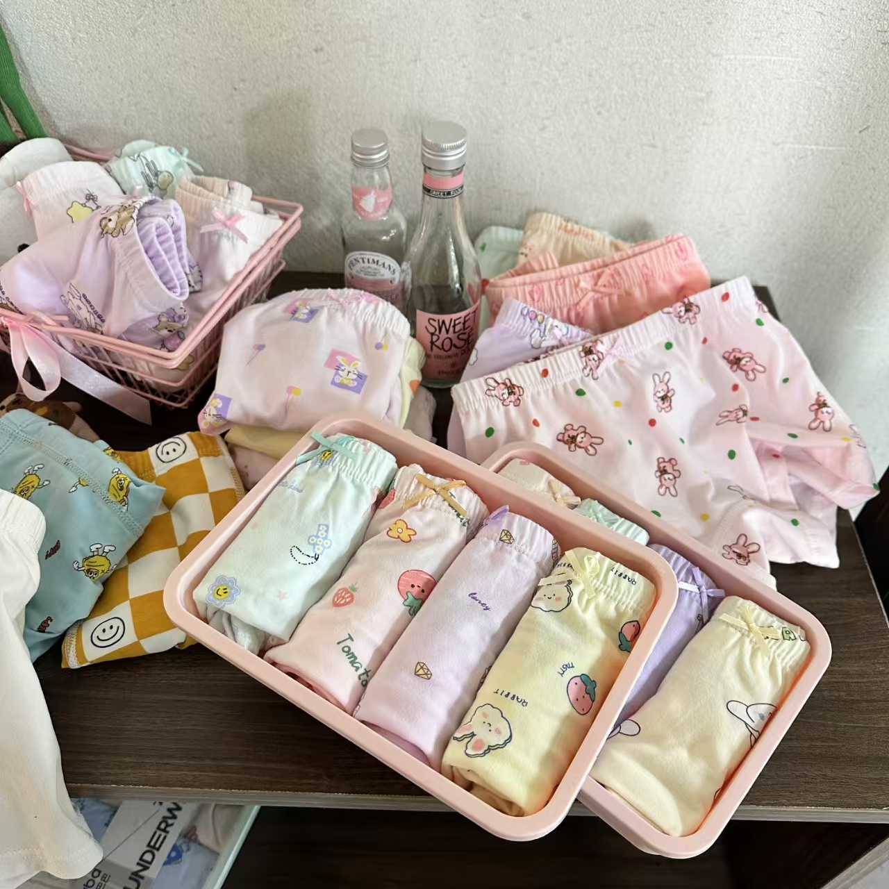 男女童7A抗菌平角内裤纯棉【四条装】颜色道具四角随机宝宝儿童