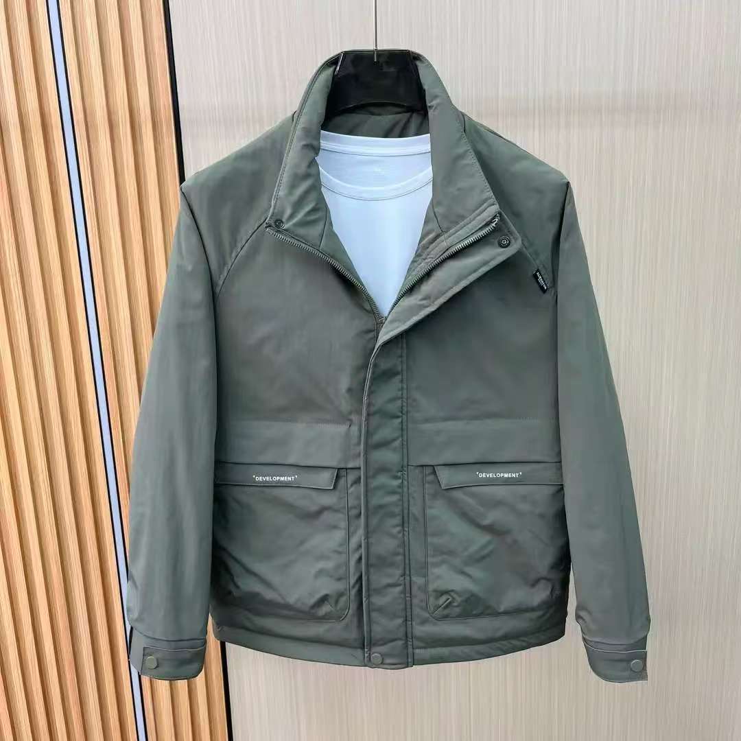 加棉夹克男士冬装外套新款潮流修身工装棉服上衣秋冬男装保暖外套