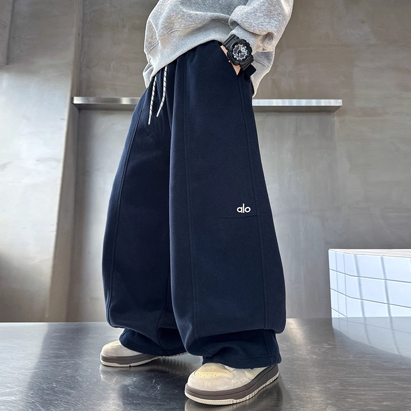 男童秋季卫裤2025新款中大童秋装宽松男孩春秋款儿童运动直筒裤子