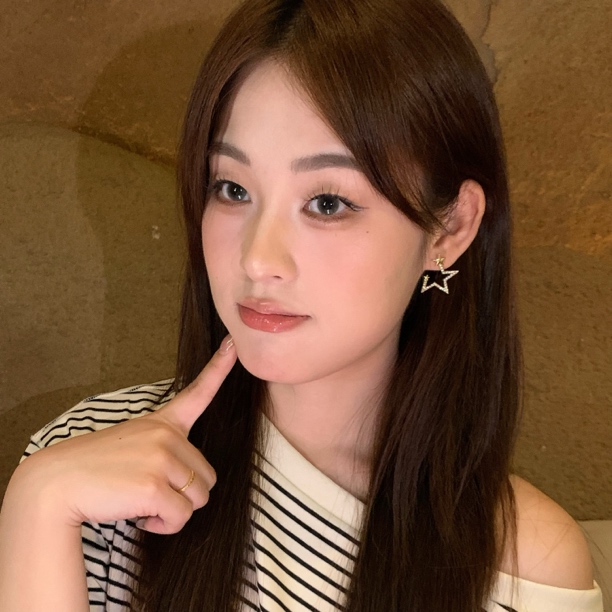 合金锆石耳饰 甜美日韩开口五角星耳饰ins复古设计感饰品耳钉气质