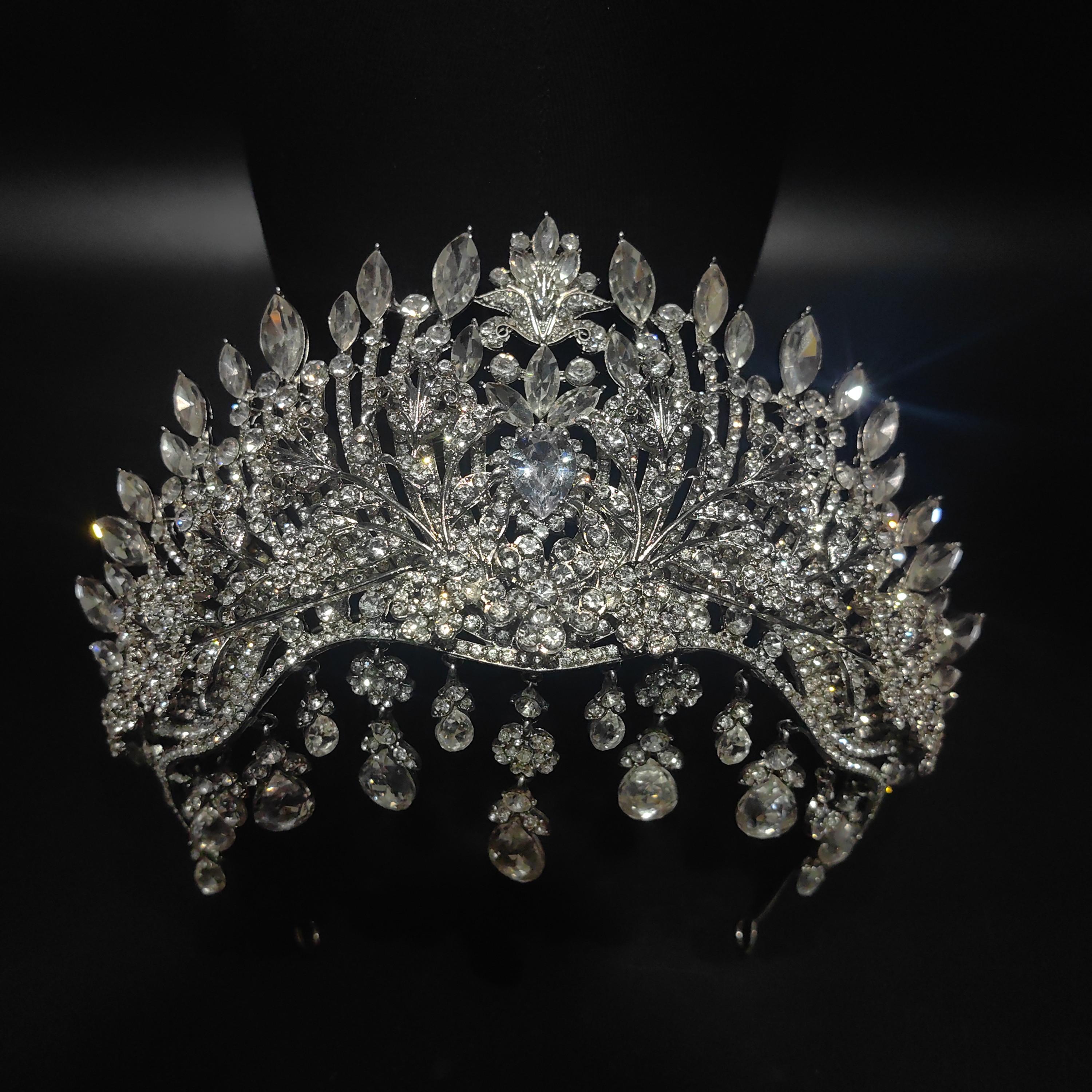 合金仿水晶婚庆饰品 喜看优选01052新娘重工头饰华丽头饰额饰