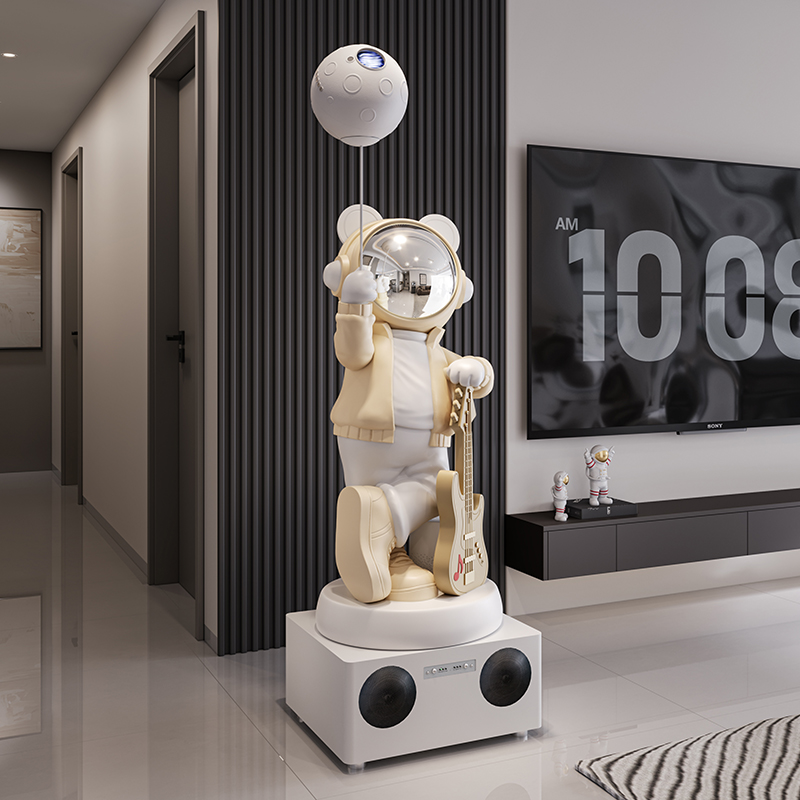 WIFI小爱音响K歌款太空人宇航员客厅电视柜装饰品大摆件乔迁礼物