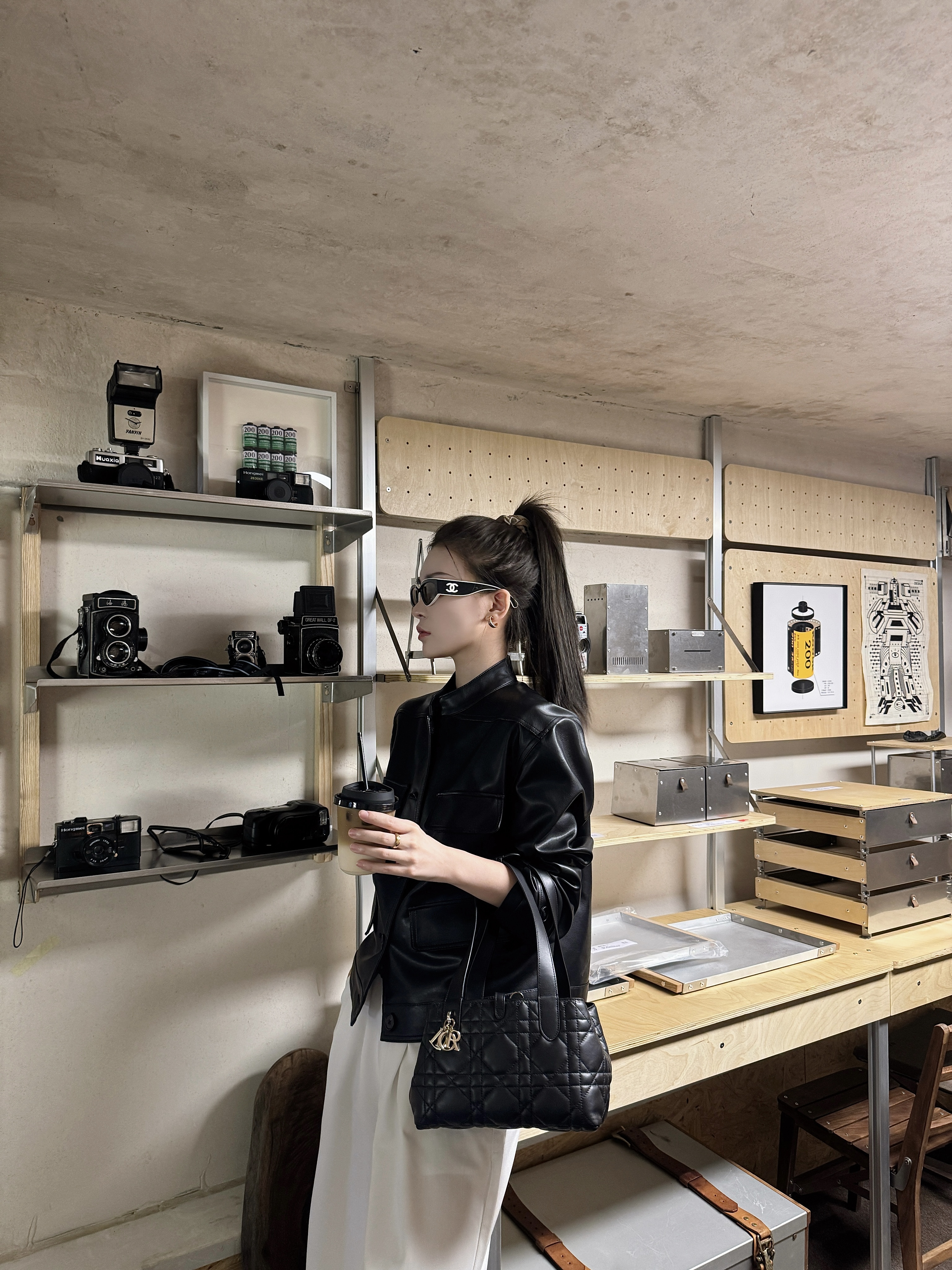 KZN·STUDIO 【英格兰】高级感正肩重工定制皮衣外套2808