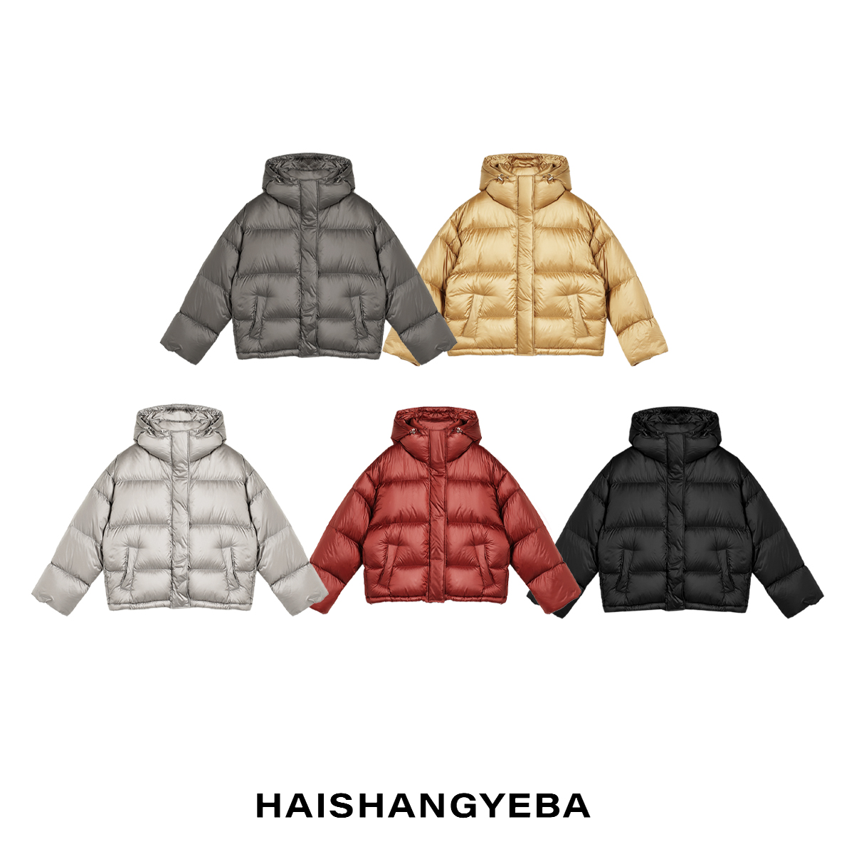 【海上叶爸】新款2025秋冬百搭90白鹅绒连帽厚款休闲保暖羽绒服