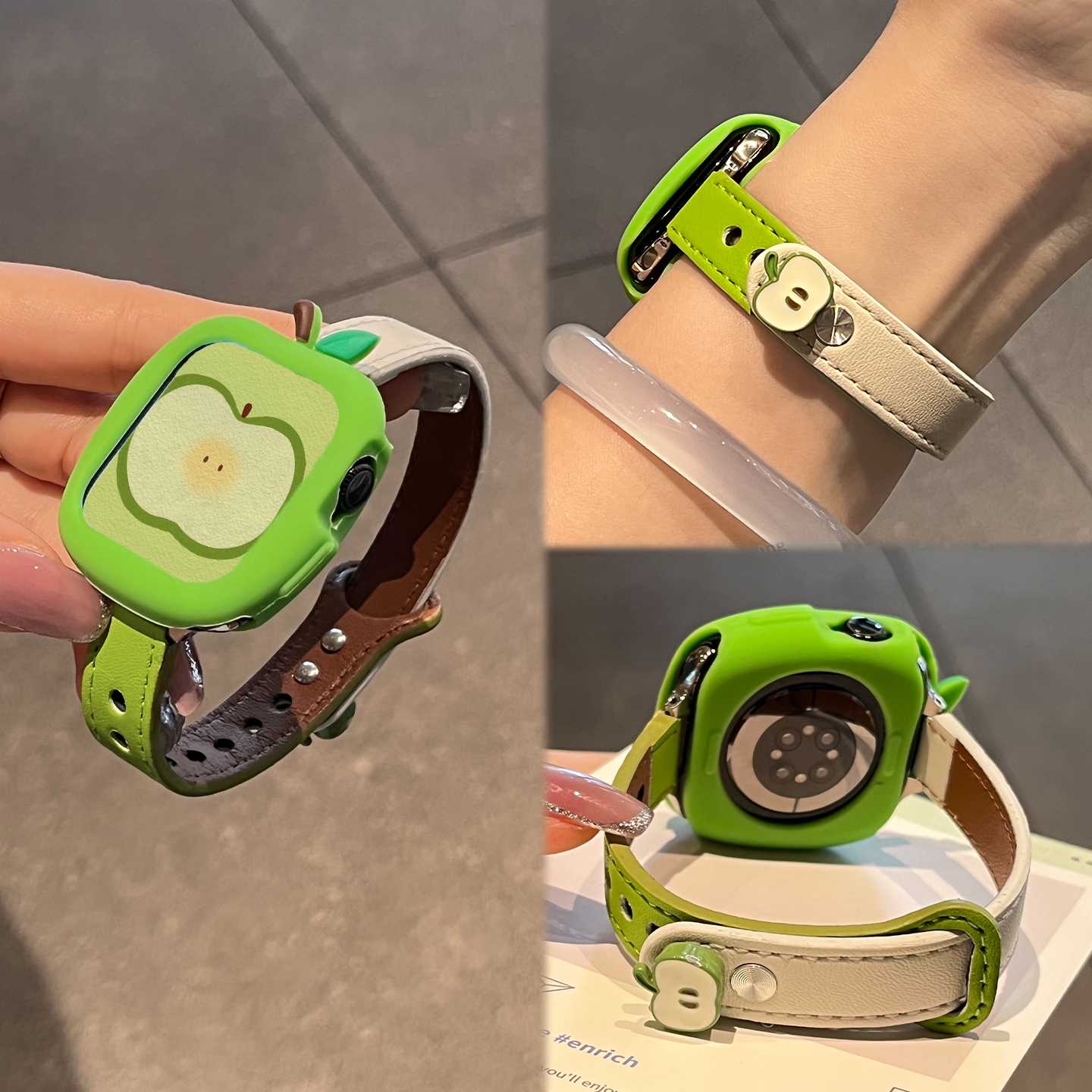 适用于苹果手表表带s10超纤iwatch s9/8智能腕带AppleWatch夏XL女