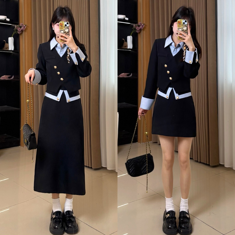 西装两件套时髦气质2025早春新款秋季上衣高级时尚套装裙女装