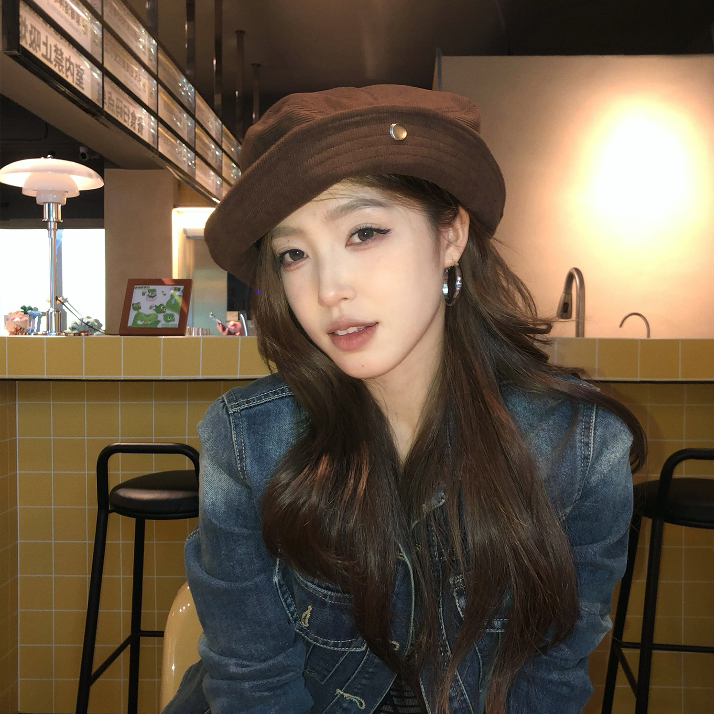 【猫仔kitten】多种戴法的帽子小礼帽黑色渔夫帽骑车可戴的登山帽