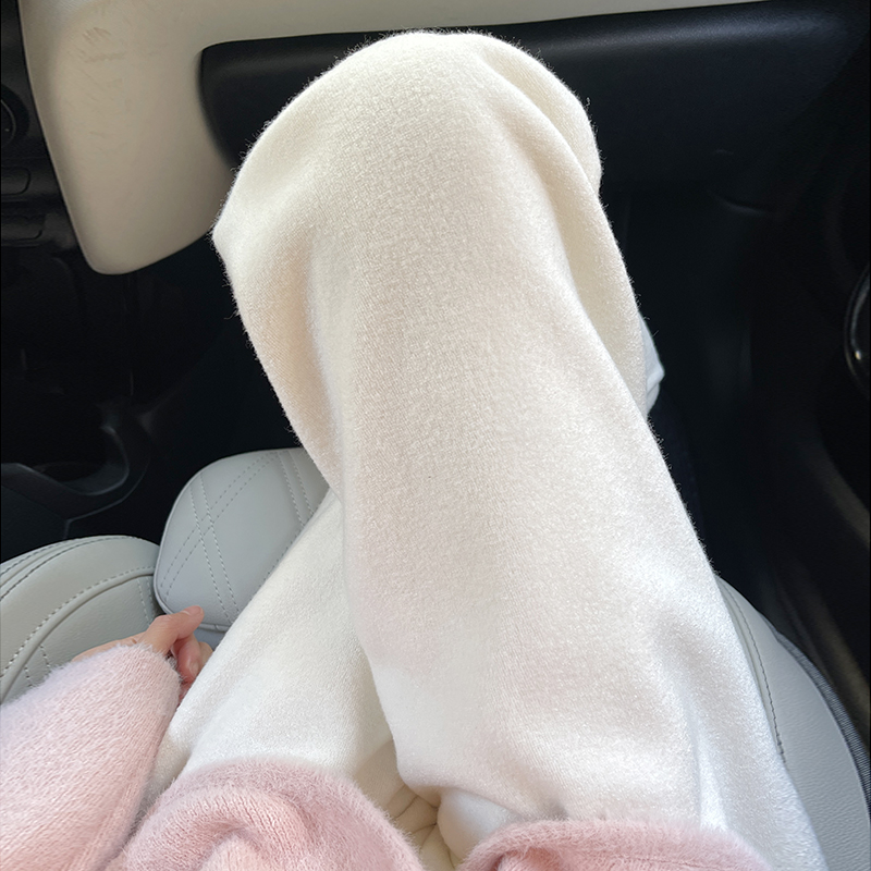 加厚毛巾阔腿裤女秋冬季2025新款休闲高腰显瘦垂感拖地加绒直筒裤