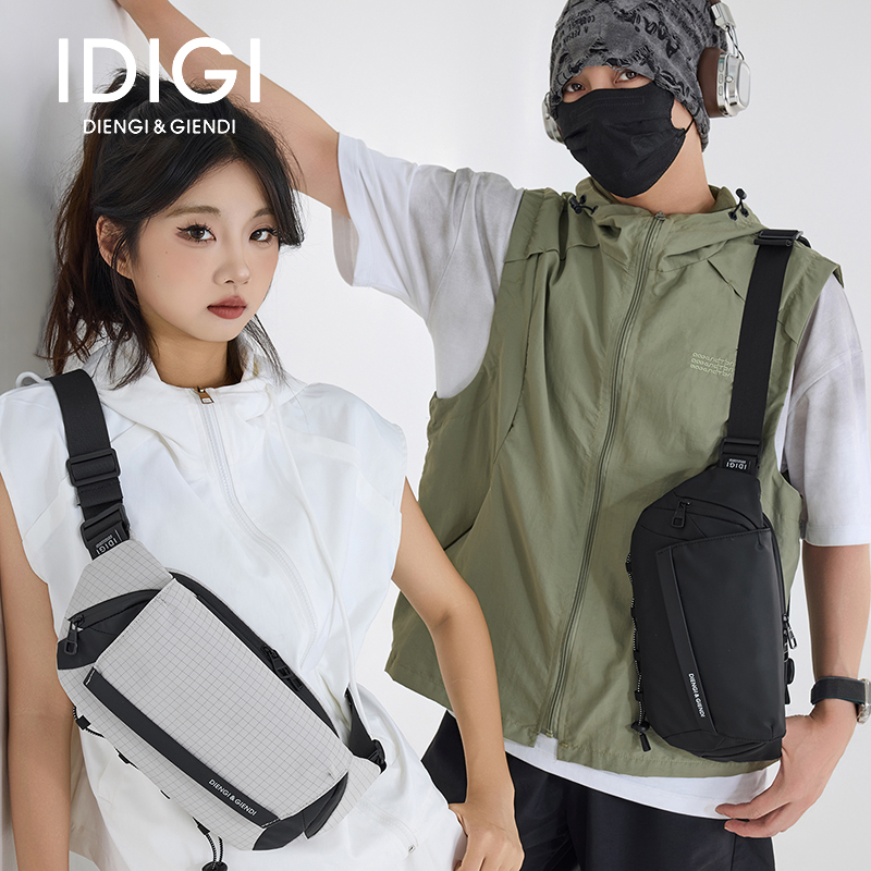 IDIGI男女同款休闲运动包多功能时尚百搭单肩包韩版潮流户外