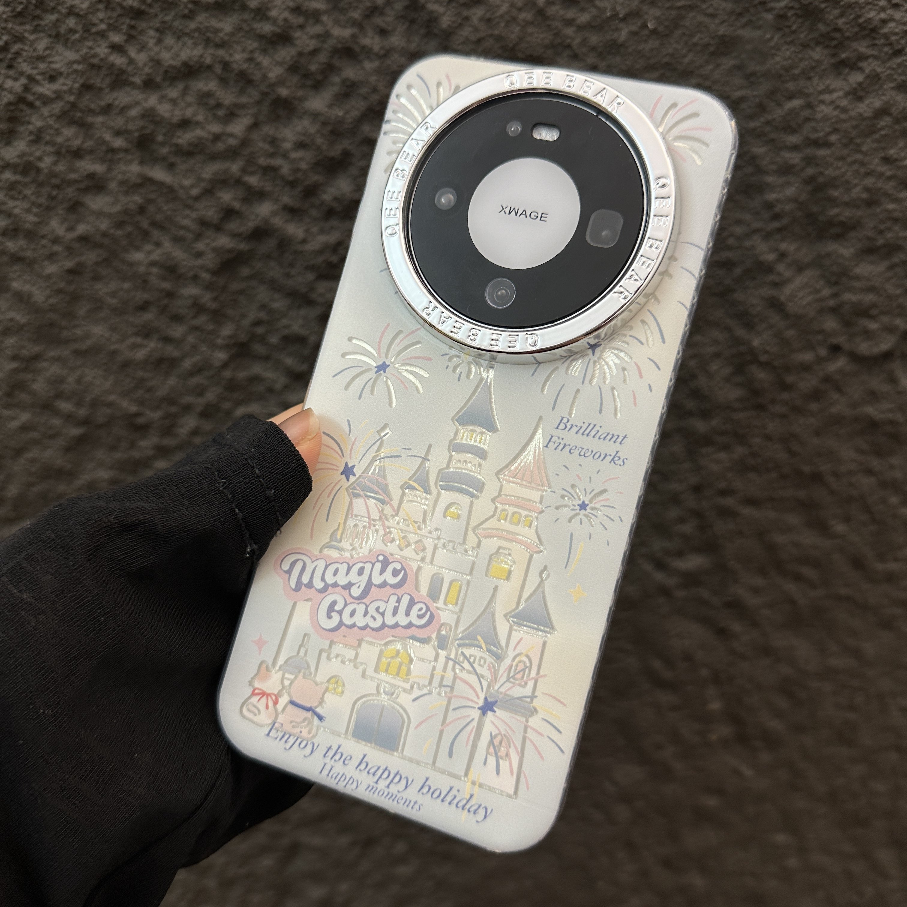 适用华为mate80pro手机壳mate60/70pro少女烟花城堡pura80/70新款