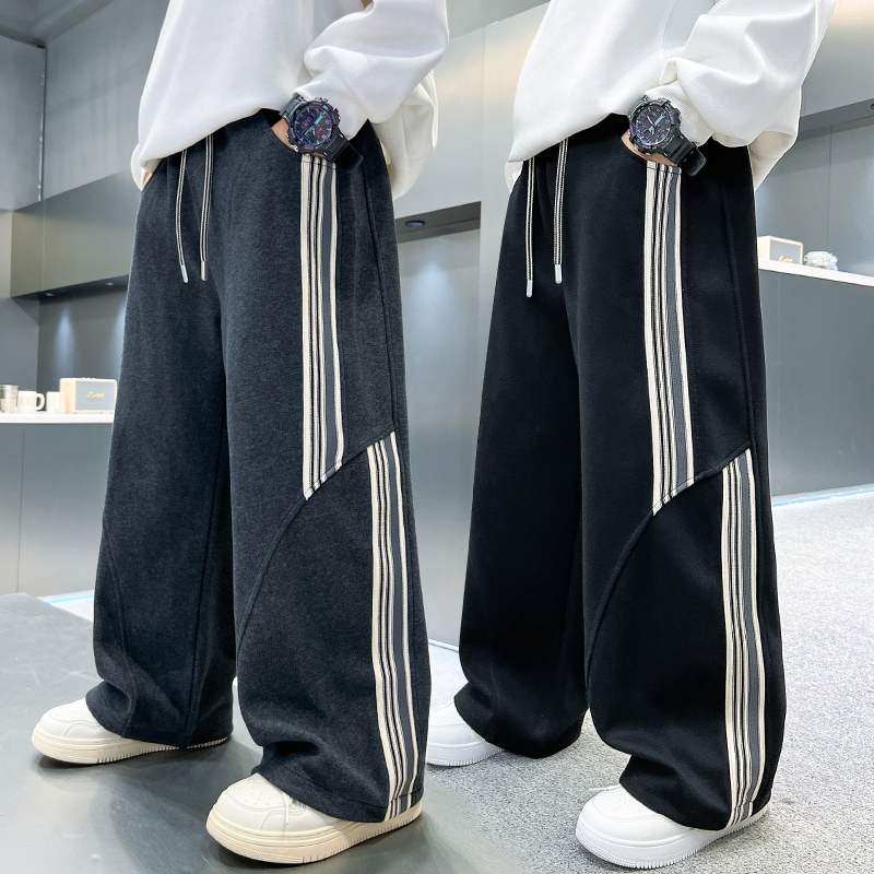 男童春秋款休闲百搭卫裤2025新款中大童宽松运动裤男孩松紧腰长裤