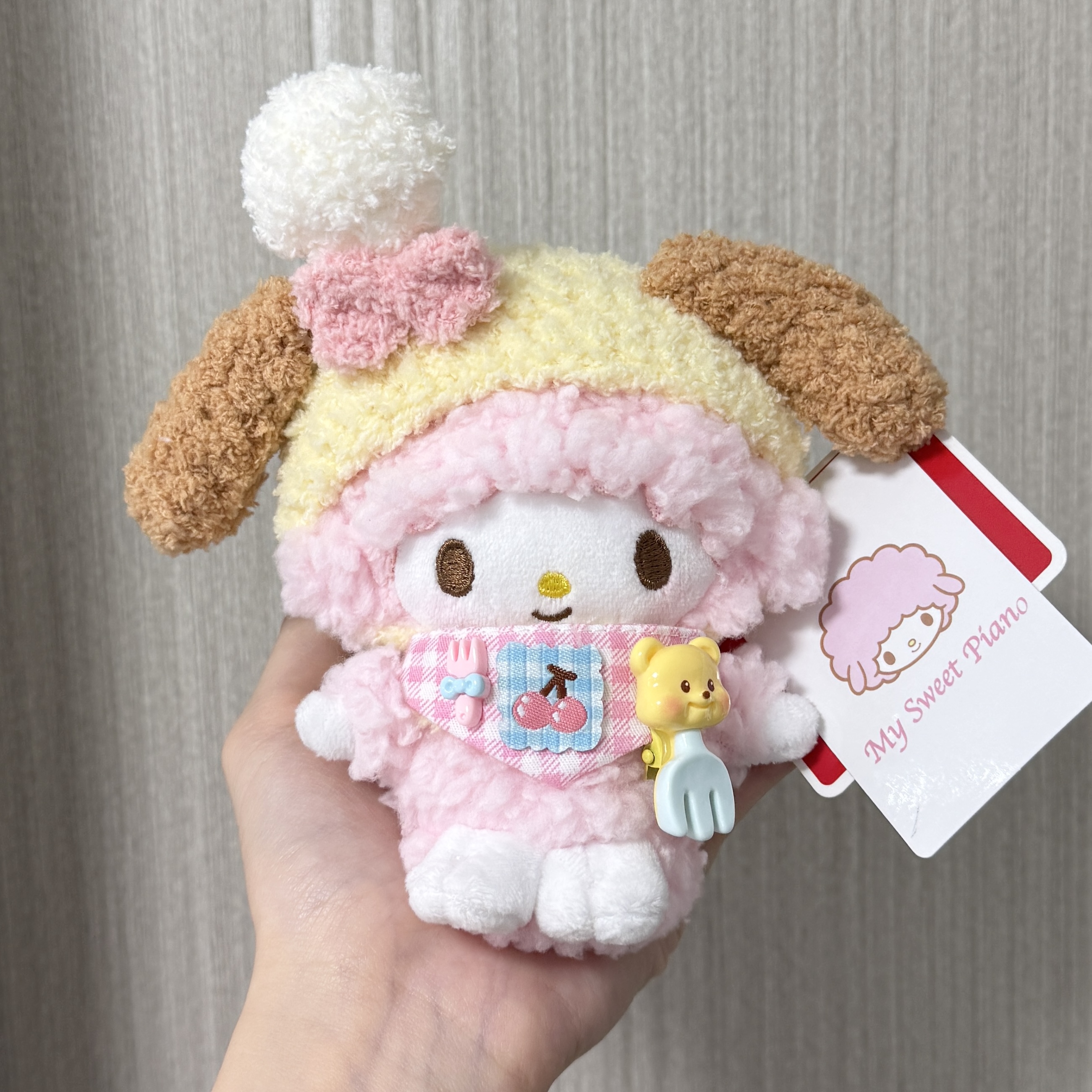 正版【饼饼头套】小羊piano 可爱少女包包挂件车载摆件钥匙扣