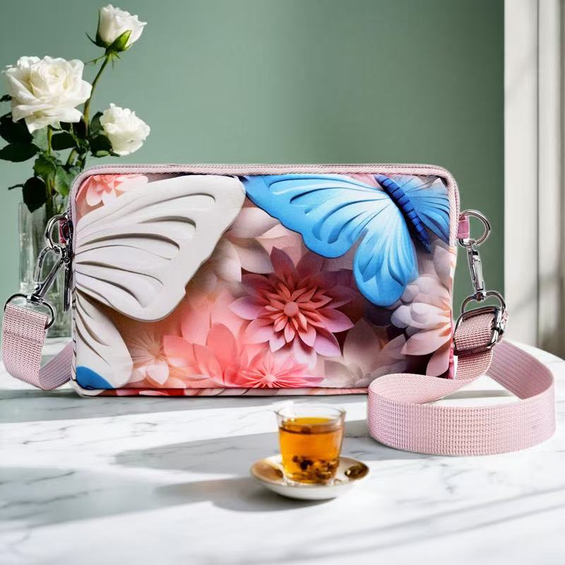 手机包女士包印花零钱包小包包钥匙包斜挎单肩包时尚百搭韩版