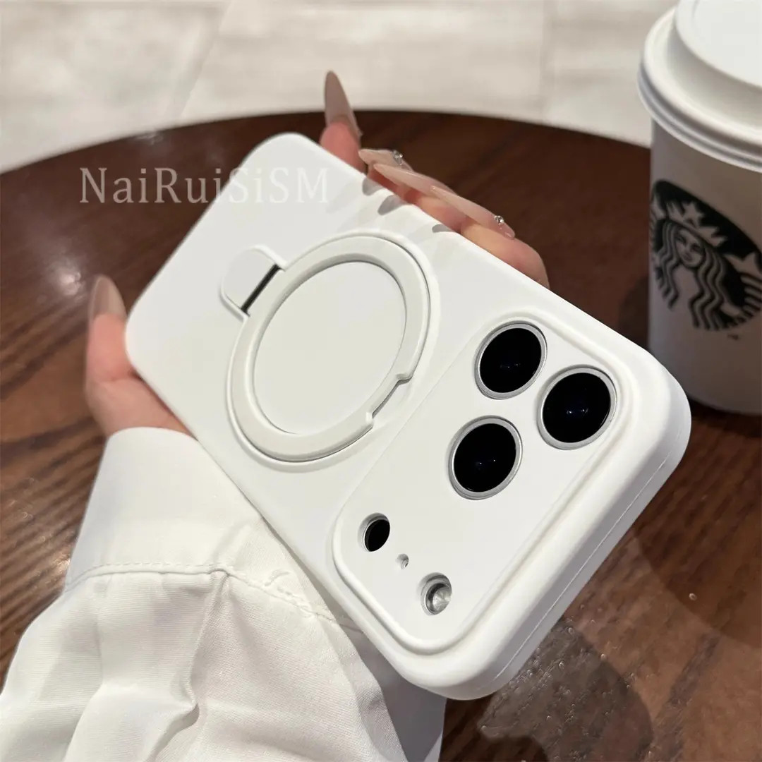 适用苹果17promax手机壳新款17液态硅胶17pro高级感磁吸支架air硬