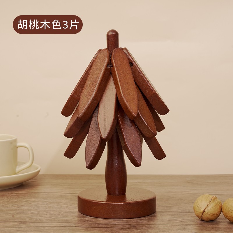 实木隔热垫餐垫防烫垫高级感一棵树家用耐高温锅垫杯垫桌垫砂锅垫