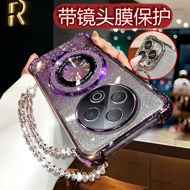 适用vivoy500新款手机壳5g网红闪粉女潮Y500镜头全包V2506A保护壳