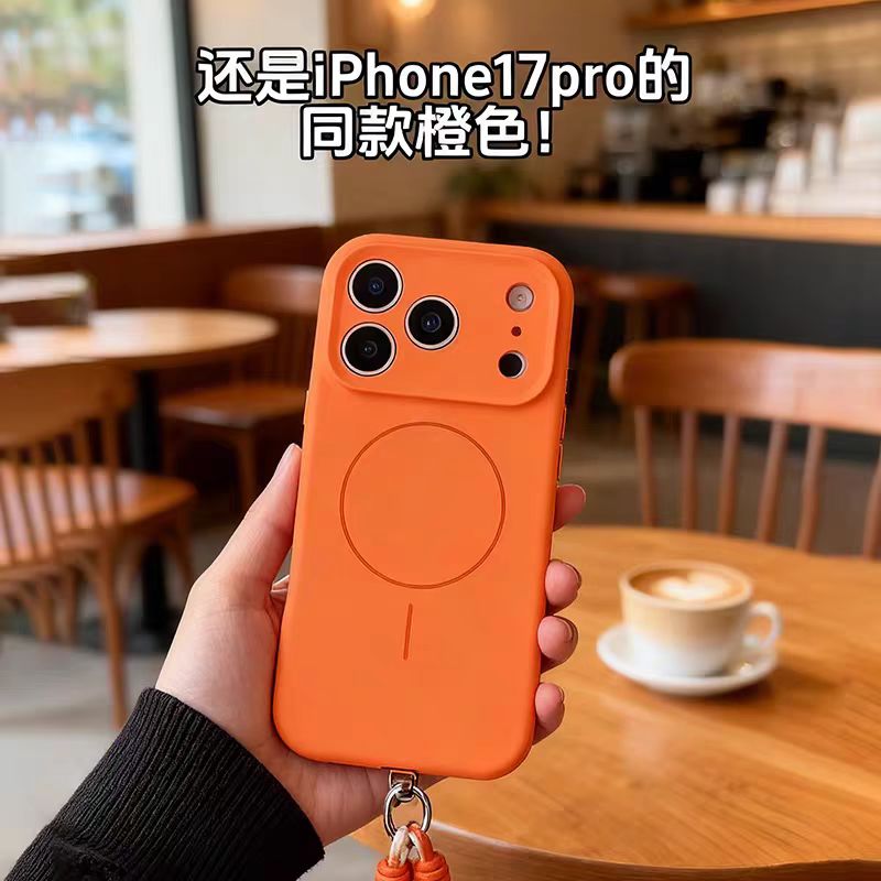 真液态硅胶适用于iPhone17手机壳防摔磁吸17promax一体按键全包