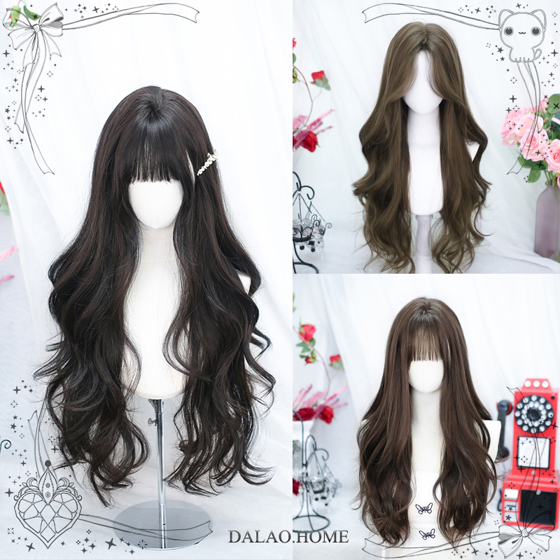 大佬家假发全头套特惠Lolita自然长卷发罗莉塔ins大波浪长发女