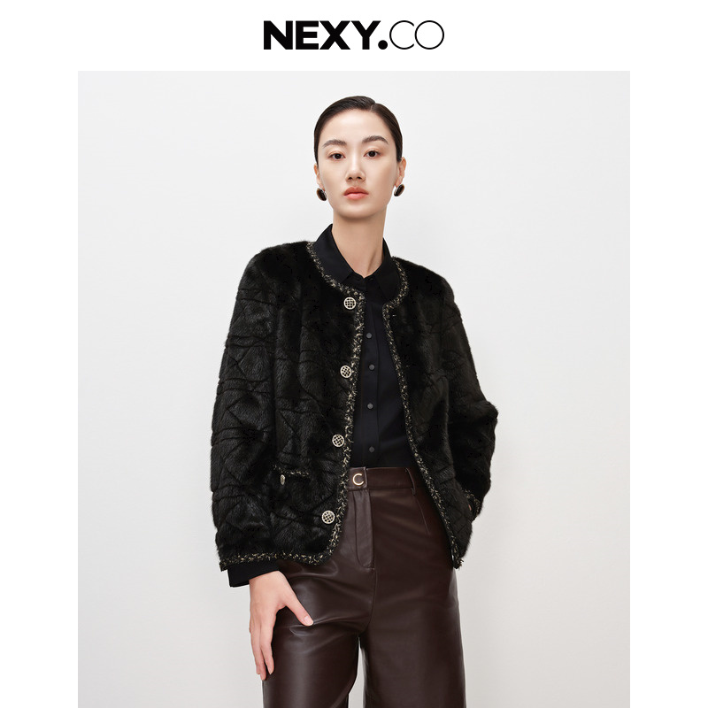 NEXY.CO/奈蔻裘皮外套XS02309W0