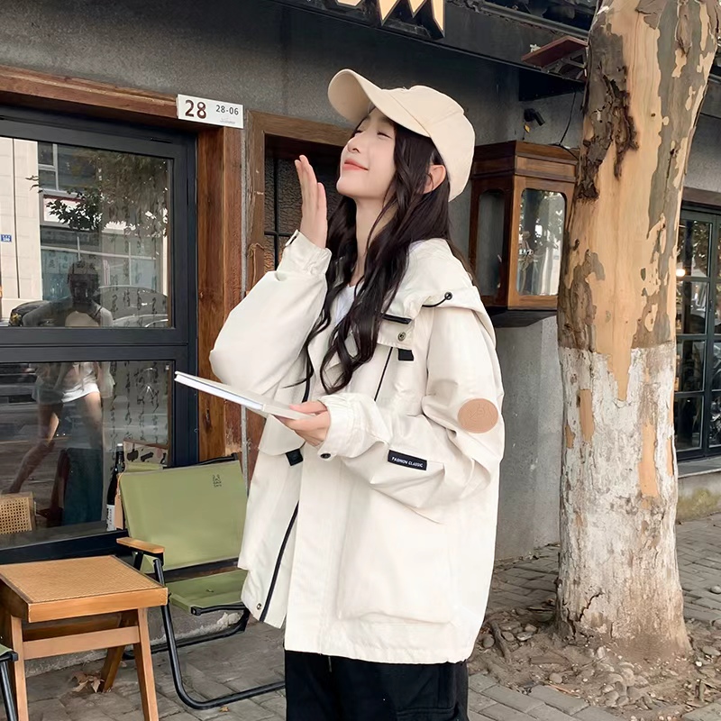 春秋外套连帽冲锋衣男女同款可拆卸内胆抓绒户外登山服