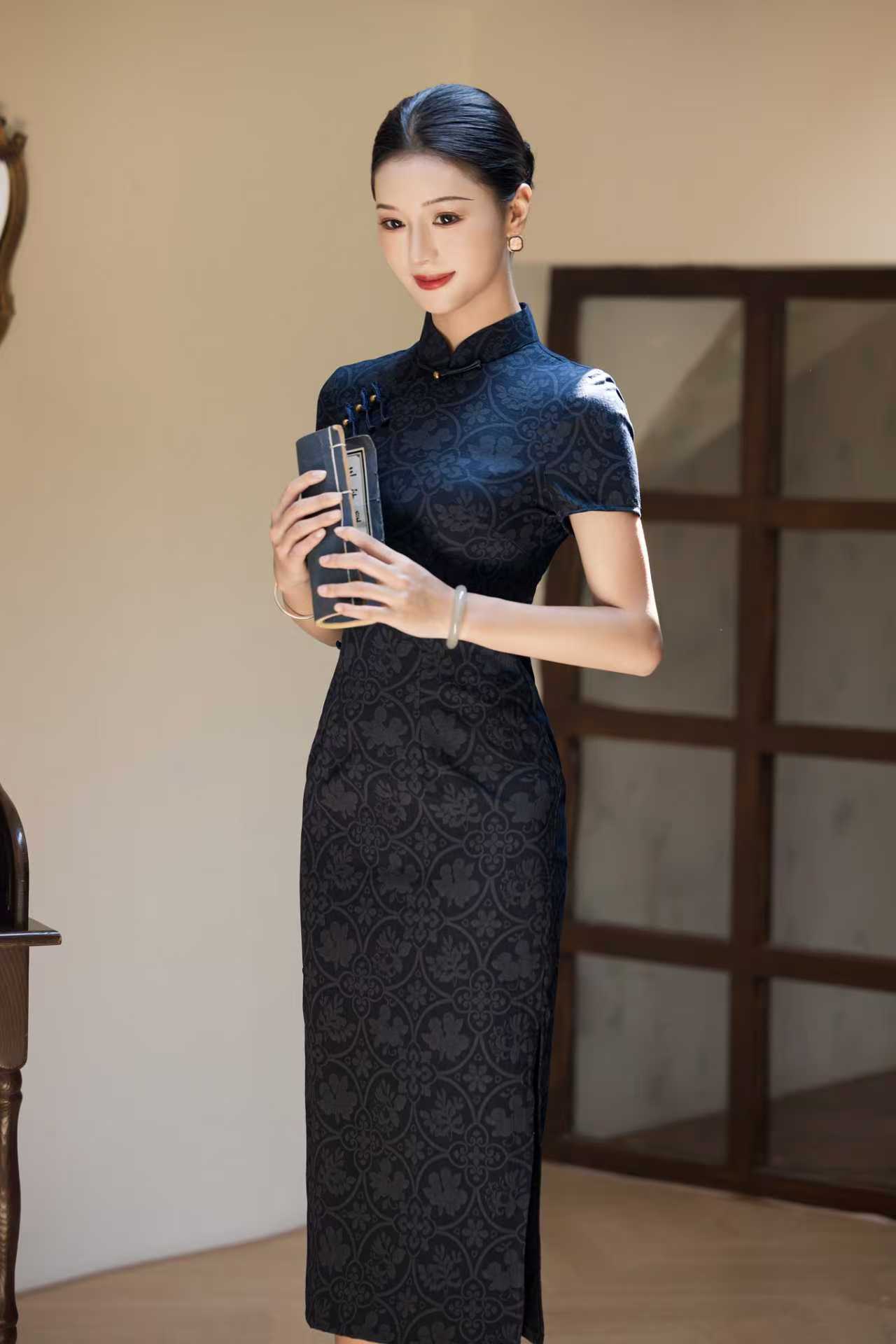 【长安】上上签 夏季新款改良旗袍新中式短袖气质盘扣日常连衣裙