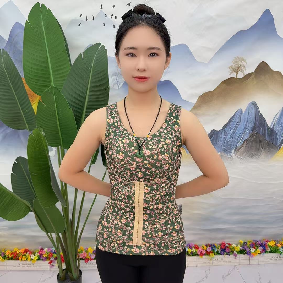 新款德绒三合一排扣内衣保暖背心