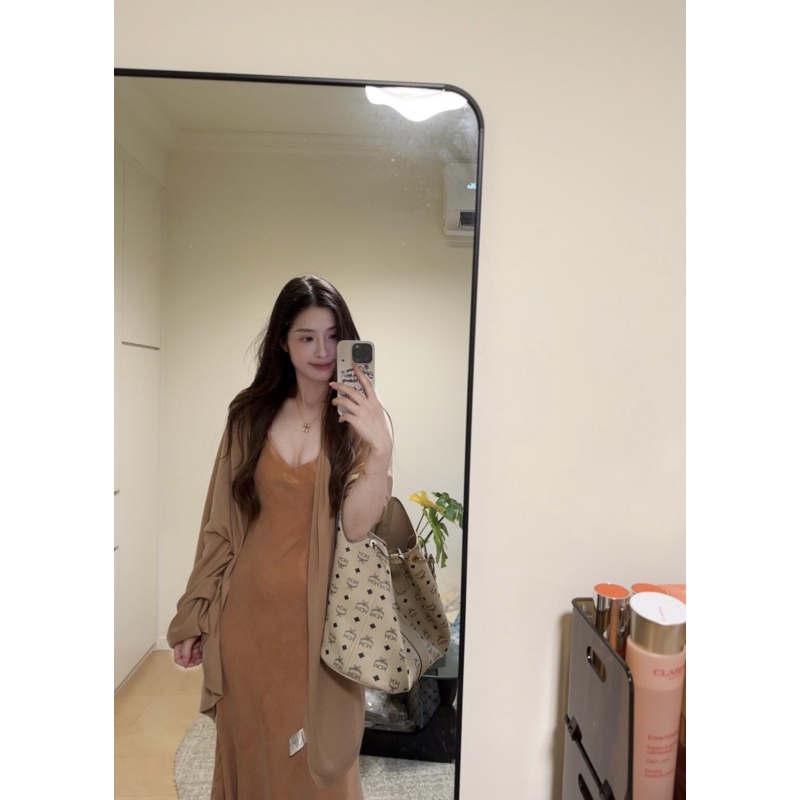 MARIE.COCO法式复古极简风气质连衣裙夏季百搭休闲时尚披肩两件套