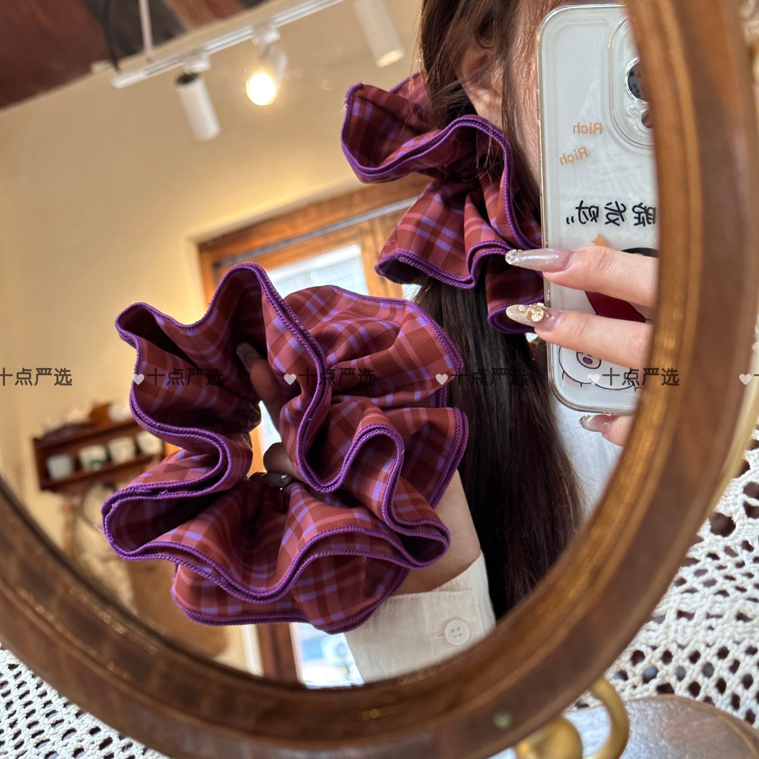 「露」同款千金可露发圈秋冬氛围感气质大肠发圈百搭简约发圈