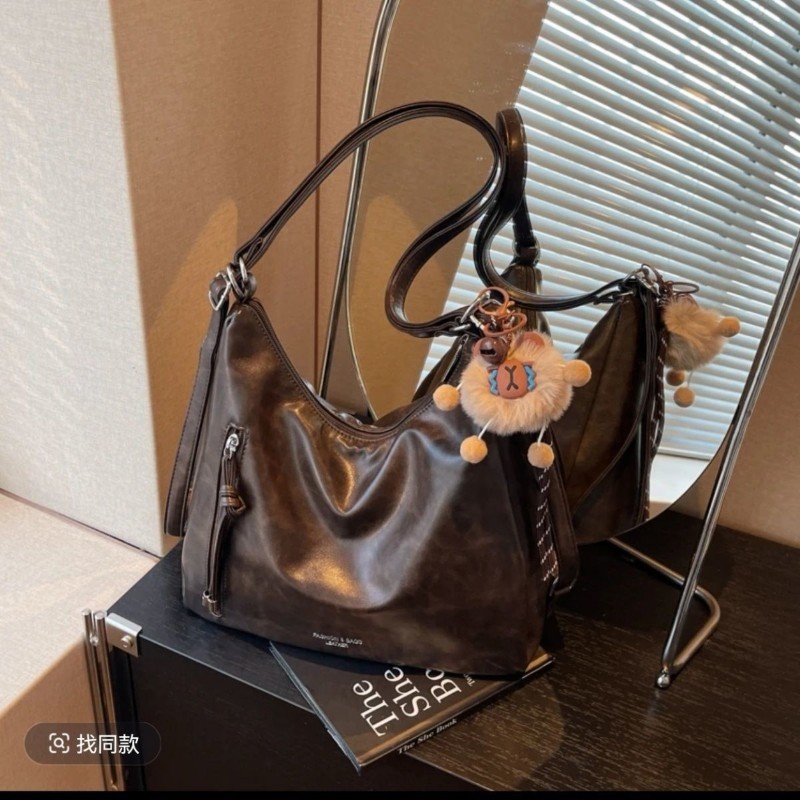 斜挎包复古大容量腋下单肩通勤女包2025款轻奢秋冬高级感托特包JH