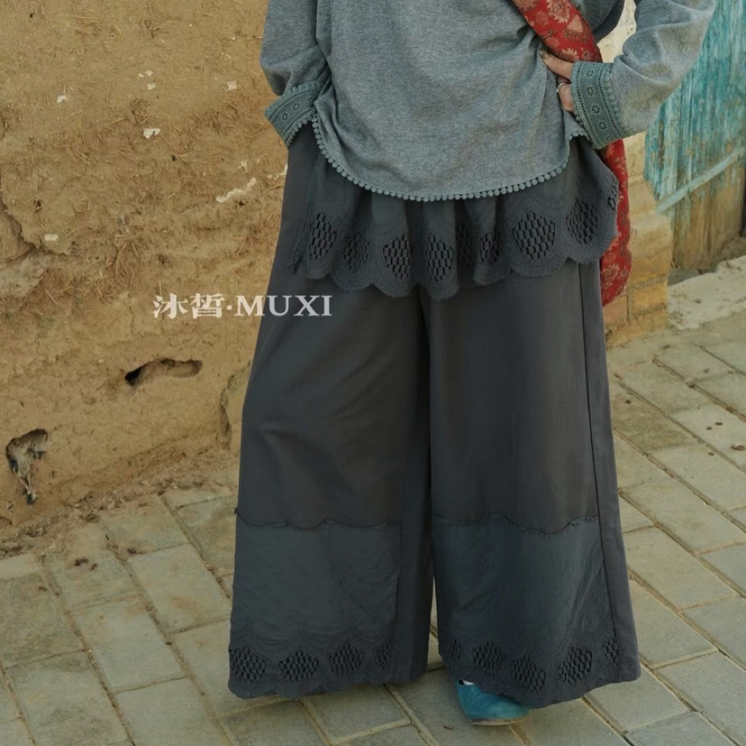 /大大/沐皙家/20128#假两件花边阔腿裤/❥❥❥❥❥❥❥❥❥❥❥❥❥❥❥❥❥❥❥❥❥❥❥❥