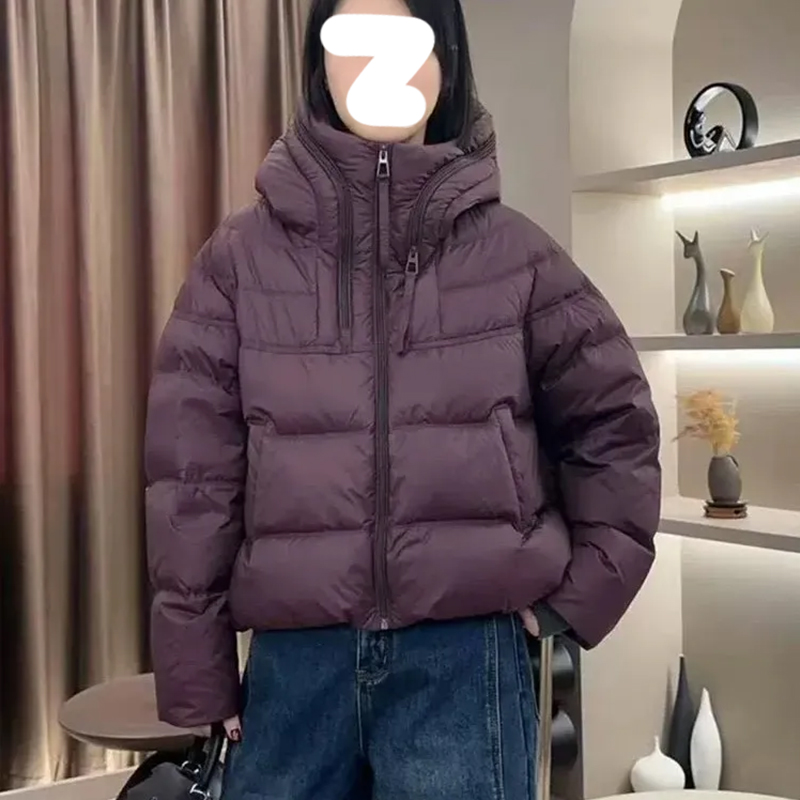 街头风复古连帽棉服女2025冬季新款韩版宽松加厚保暖棉衣棉袄外套