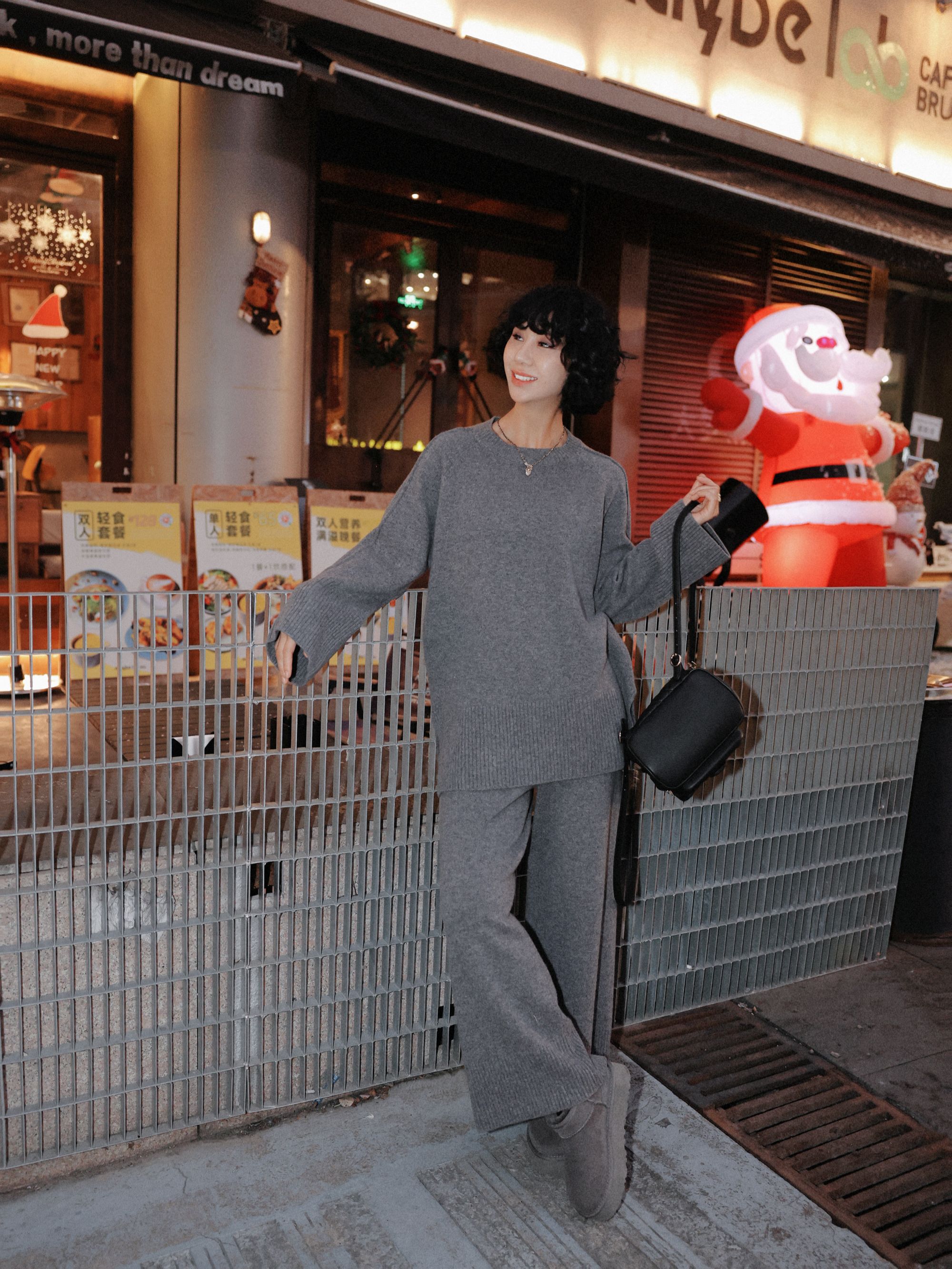 TT设计师【月光和诗】极简高级感插肩袖羊毛针织套装TT191652/3