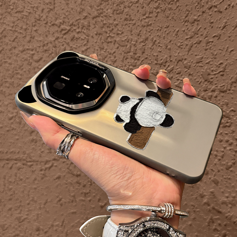 适用华为mate70rs非凡大师手机壳新款可爱熊猫高级感全包防摔磨砂