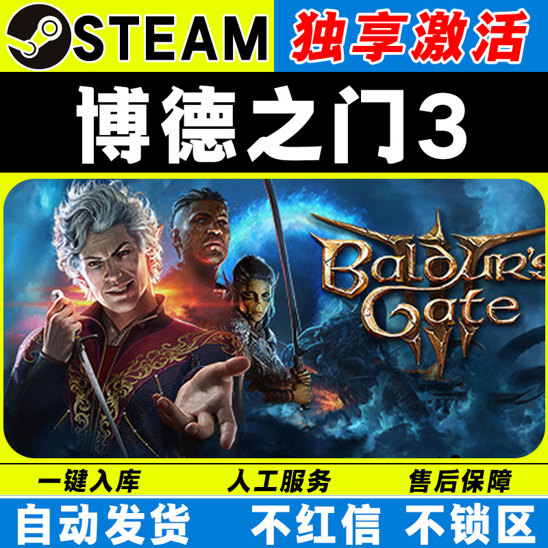博德之门3CDK 激活入库 独立入库 Steam激活码 电脑运行