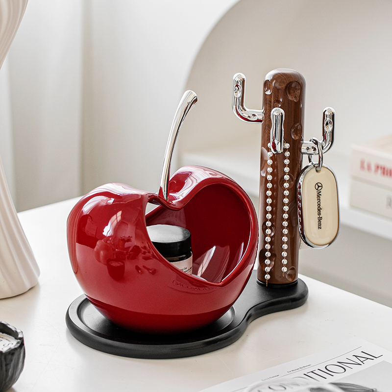 轻奢高档家用摆件收纳入户玄关收纳客厅茶几装饰陶瓷摆设简约送礼