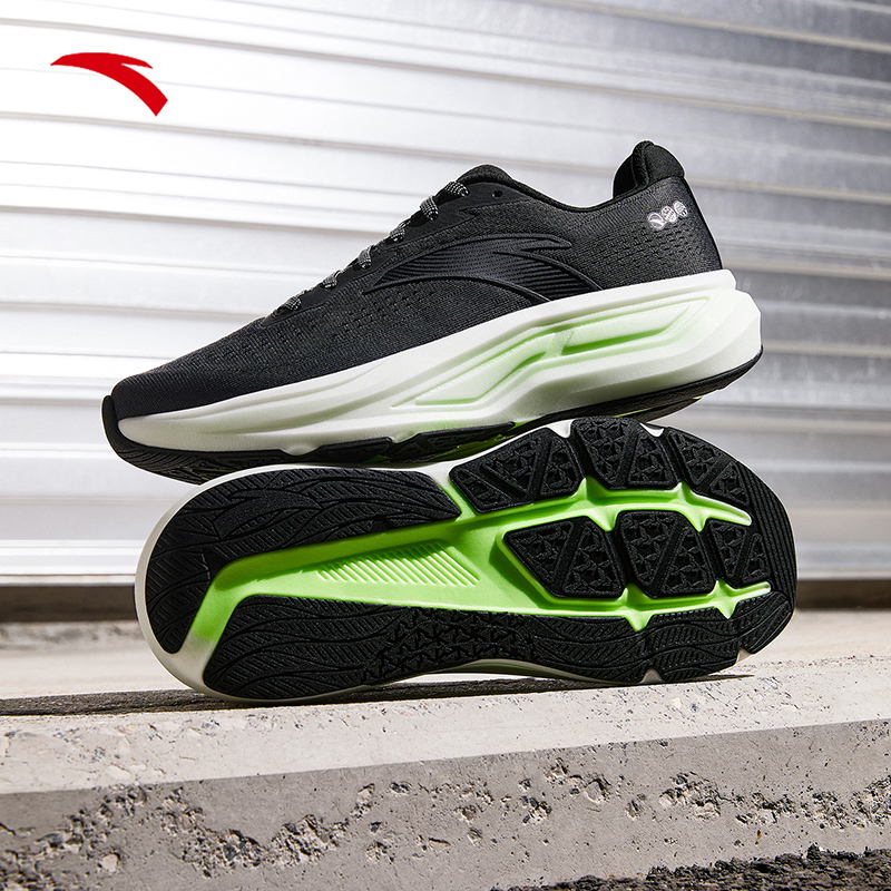 安踏创跑6代秋冬男鞋氮科技缓震回弹跑步鞋子耐磨通勤路跑运动鞋