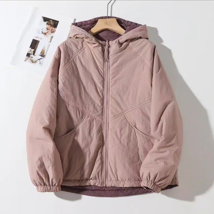 啄木鸟安哥拉新款女连帽宽松韩版秋冬棉服休闲面包服冬装棉衣外套