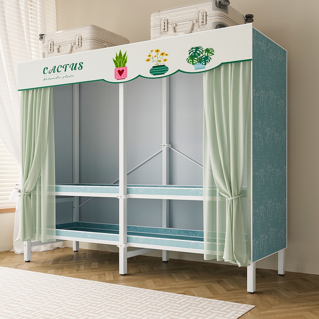 衣柜家用卧室出租房用简易衣柜结实耐用布衣柜组装折叠衣橱免安装