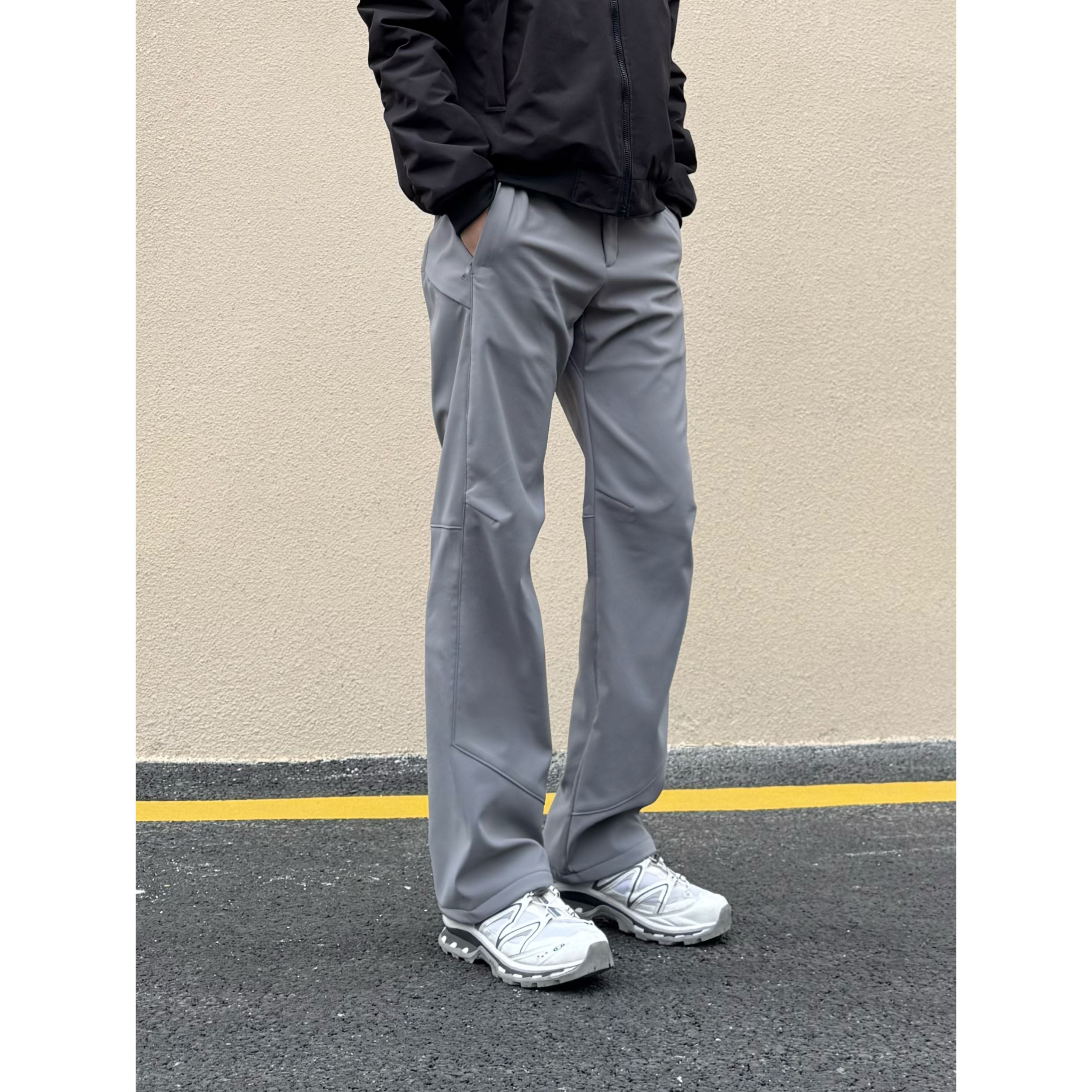 gaze at me叁超秋冬SAWYER 平替户外加绒软壳冲锋防风休闲长裤男