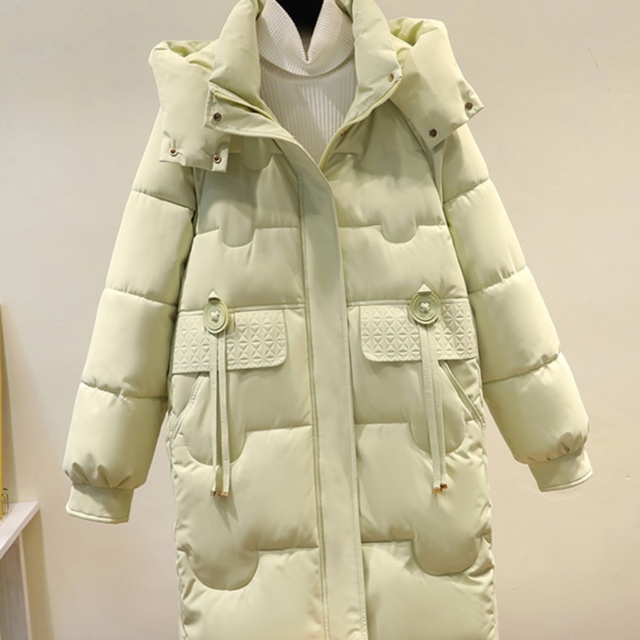 羽绒棉服女2025冬季新款棉衣中长款韩版宽松连帽加厚保暖外套棉袄
