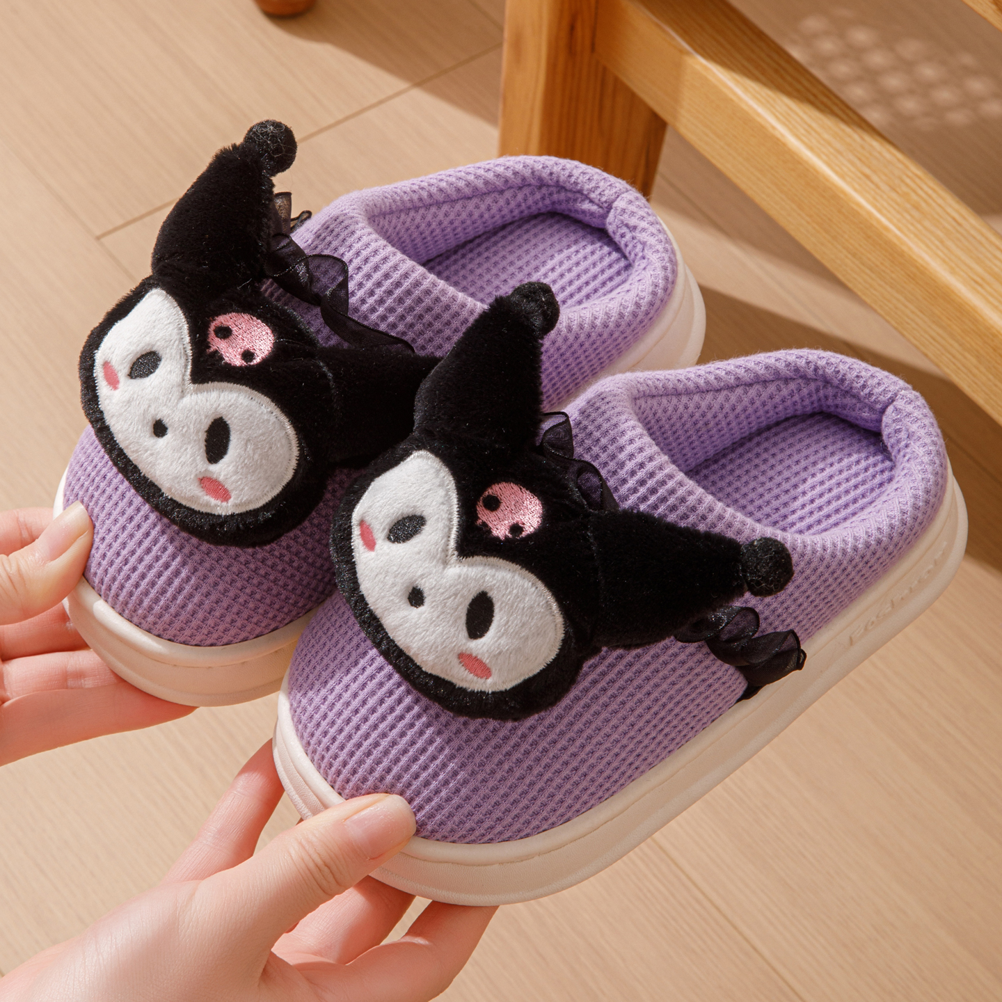 2025新款儿童棉拖鞋小女孩可爱萌秋冬季中大童公主居家用宝宝拖鞋