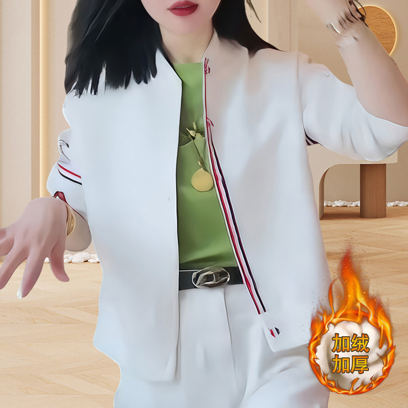 2025春秋款名媛小香风外套条纹设计感时尚短外套多巴胺夏季衣服