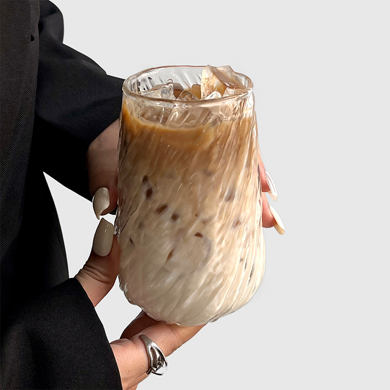 高硼硅耐高温咖啡杯家用高颜值女Dirty冰美式拿铁杯喝水玻璃杯子